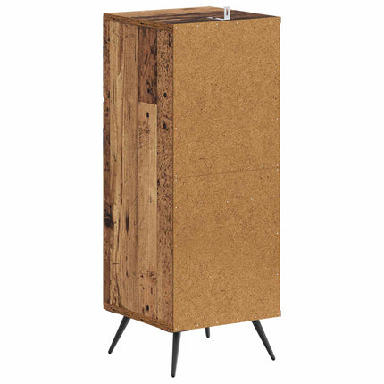 Badrumsskrubb BREDA Gammalt trä 30 x 31 x 80 cm Konstruerat trä
