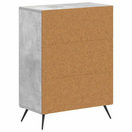 Badrumsskrubb BREDA Betonggrå 59,5 x 31 x 80 cm Konstruerat trä