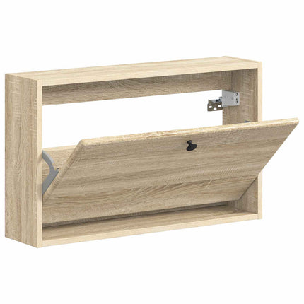 Väggmonterad skoskåp BREDA 71 x 17 x 43 cm Konstruerat trä