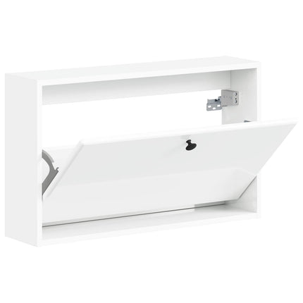 Väggmonterad skoskåp BREDA 71 x 17 x 43 cm Konstruerat trä