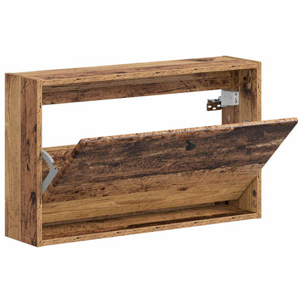 Väggmonterad skoskåp BREDA 71 x 17 x 43 cm Konstruerat trä