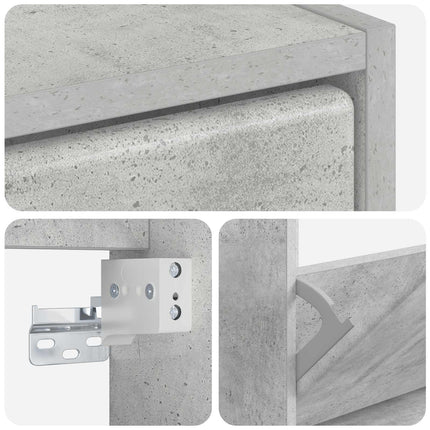 Väggmonterad skoskåp BREDA 71 x 17 x 86 cm Konstruerat trä