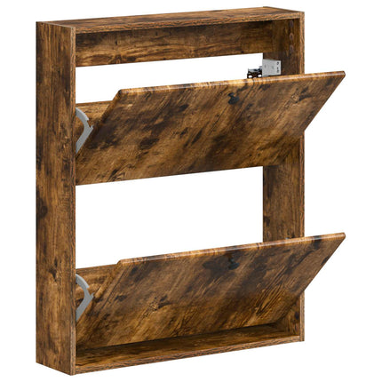 Väggmonterad skoskåp BREDA 71 x 17 x 86 cm Konstruerat trä