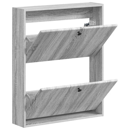 Väggmonterad skoskåp BREDA 71 x 17 x 86 cm Konstruerat trä