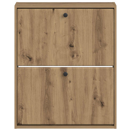 Väggmonterad skoskåp BREDA 71 x 17 x 86 cm Konstruerat trä