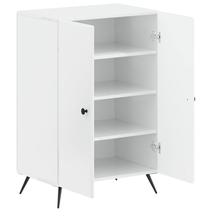Skoskåp BREDA 59,5 x 39,5 x 90 cm Konstruerat trä Vit högglans