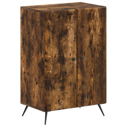 Skoskåp BREDA 59,5 x 39,5 x 90 cm Konstruerat trä Rökt ek