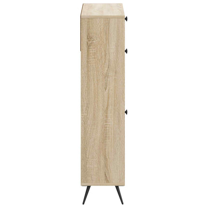 Skoskåp BREDA 78 x 24 x 103 cm Konstruerat trä Sonoma-ek