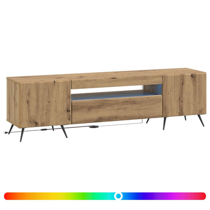 LED TV-skåp Artisan-ek Konstruerat trä