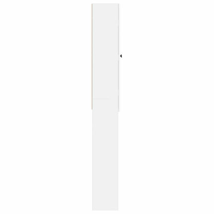 Toalett skåp BREDA Vit 66 x 25,5 x 190 cm Konstruerat trä
