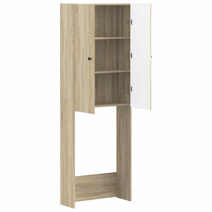 Toalett skåp BREDA Sonoma-ek 66 x 25,5 x 190 cm Konstruerat trä