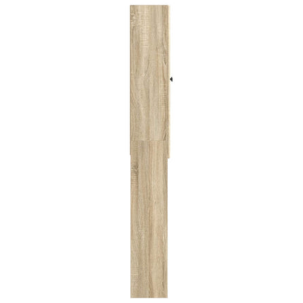 Toalett skåp BREDA Sonoma-ek 66 x 25,5 x 190 cm Konstruerat trä