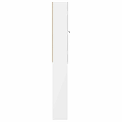 Toalett skåp BREDA Vit högglans 66 x 25,5 x 190 cm