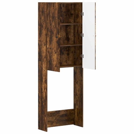 Toalett skåp BREDA Rökt ek 66 x 25,5 x 190 cm Konstruerat trä