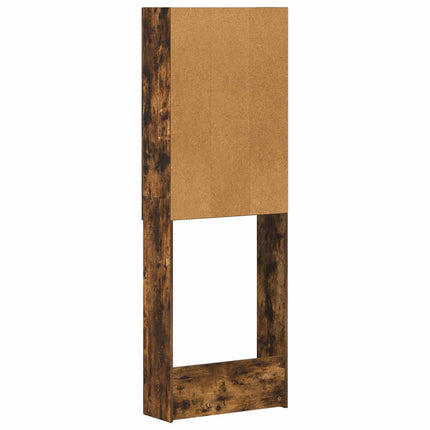 Toalett skåp BREDA Rökt ek 66 x 25,5 x 190 cm Konstruerat trä