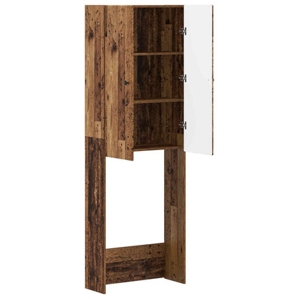 Toalett skåp BREDA Gammalt trä 66 x 25,5 x 190 cm