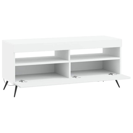LED TV-skåp Vit Konstruerat trä