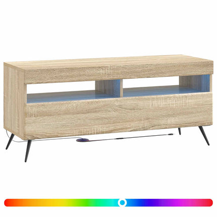 LED TV-skåp Sonoma-ek Konstruerat trä