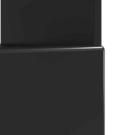LED TV-skåp Svart Konstruerat trä