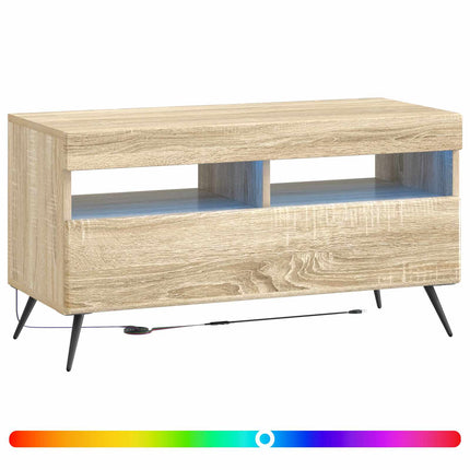 LED TV-skåp Sonoma-ek Konstruerat trä
