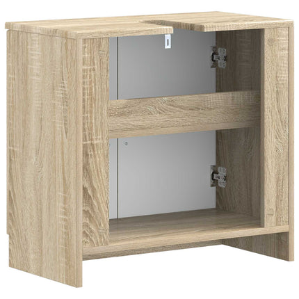 Badrumsskåp med handfat UTRECHT Sonoma-ek 59,5 x 31,5 x 59 cm