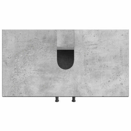 Badrumsskåp med handfat UTRECHT Betonggrå 59,5 x 31,5 x 59 cm
