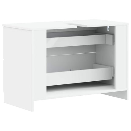 Badrumsskåp med handfat UTRECHT Vit 82 x 41 x 56 cm