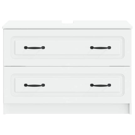 Badrumsskåp med handfat UTRECHT Vit 82 x 41 x 56 cm
