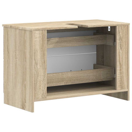 Badrumsskåp med handfat UTRECHT Sonoma-ek 82 x 41 x 56 cm