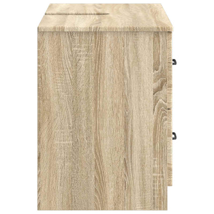Badrumsskåp med handfat UTRECHT Sonoma-ek 82 x 41 x 56 cm