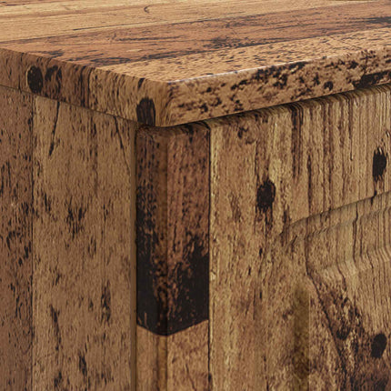 Badrumsskåp med handfat UTRECHT Gammalt trä 82 x 41 x 56 cm