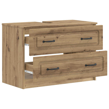 Badrumsskåp med handfat UTRECHT Artisan-ek 82 x 41 x 56 cm