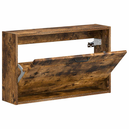 Väggmonterat Skoskåp UTRECHT 71 x 17 x 43 cm Konstruerat trä