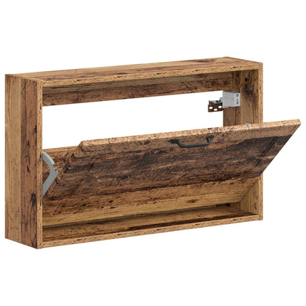 Väggmonterat Skoskåp UTRECHT 71 x 17 x 43 cm Konstruerat trä