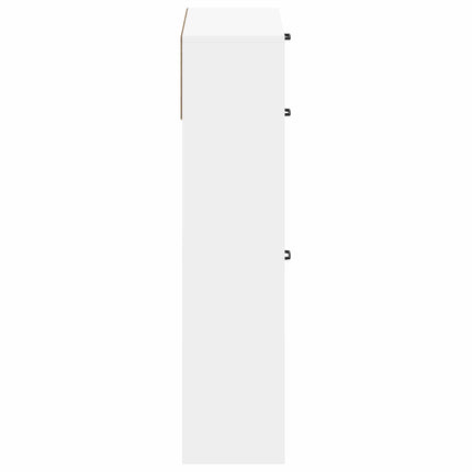 Skoskåp UTRECHT 78 x 24 x 100 cm Konstruerat trä Vit