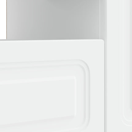 LED TV-skåp Vit Konstruerat trä