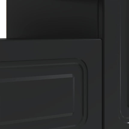 LED TV-skåp Svart Konstruerat trä