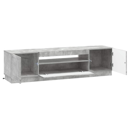 LED TV-skåp Betonggrå Konstruerat trä
