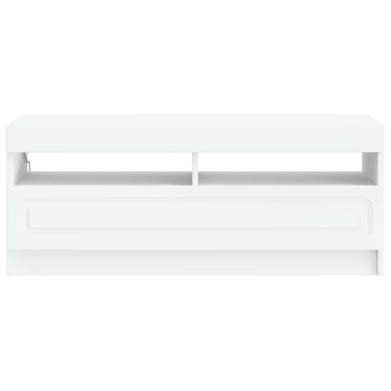 LED TV-skåp Vit Konstruerat trä