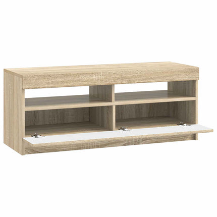 LED TV-skåp Sonoma-ek Konstruerat trä