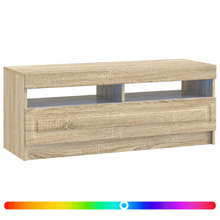 LED TV-skåp Sonoma-ek Konstruerat trä
