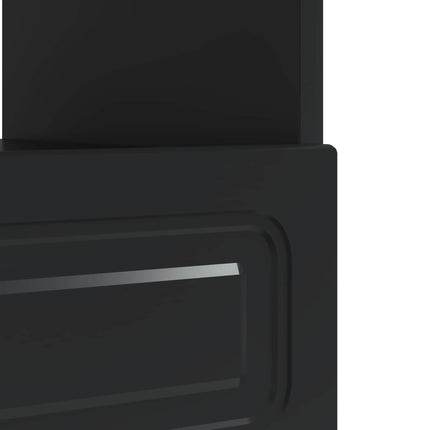 LED TV-skåp Svart Konstruerat trä