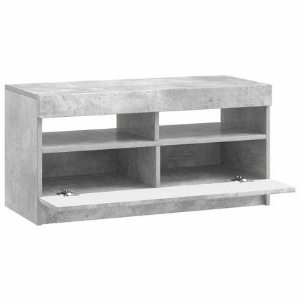 LED TV-skåp Betonggrå Konstruerat trä