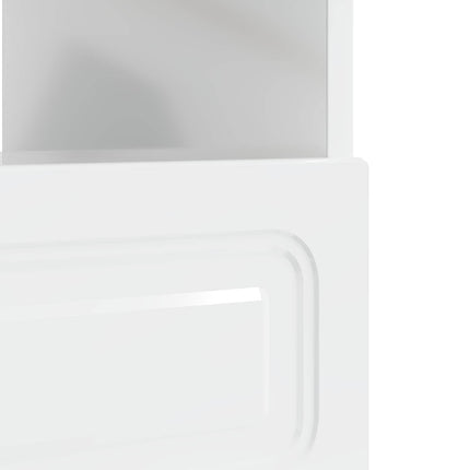 LED TV-skåp Vit högglans Konstruerat trä