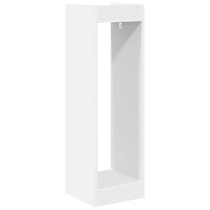 Växtställ med hylla Vit 30 x 30 x 100 cm Konstruerat trä
