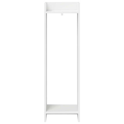 Växtställ med hylla Vit 30 x 30 x 100 cm Konstruerat trä