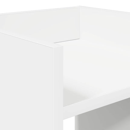 Växtställ med hylla 2 pcs Vit 30 x 30 x 100 cm Konstruerat trä