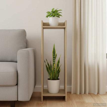 Växtställ med hylla Sonoma-ek 30 x 30 x 100 cm Konstruerat trä