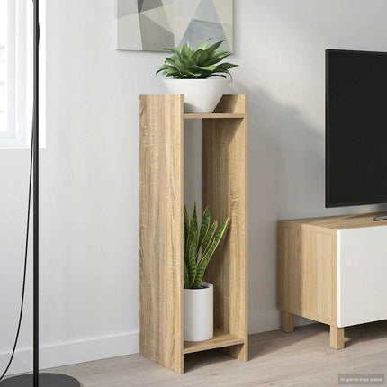Växtställ 2 pcs Sonoma-ek 30 x 30 x 100 cm Konstruerat trä
