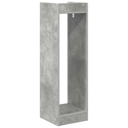 Växtställ med hylla BetongGrå 30 x 30 x 100 cm Konstruerat trä